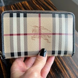 Authentic Burberry Checked Zip Walker